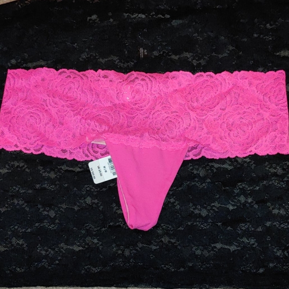 Victoria's Secret Other - Victoria's Secret- Lace/ Neon Pink Thong